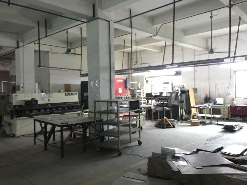 Guangzhou Ansheng Display Shelves Co.,Ltd línea de producción del fabricante