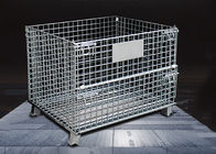 Jaulas durables del almacenamiento de la malla de alambre/mueble industrial de la jaula del almacenamiento