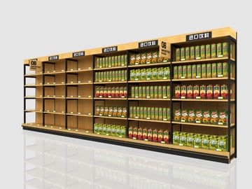 Accesorios de la exhibición del supermercado del metal de la tienda de cadena/estantería del colmado de la góndola para la comida